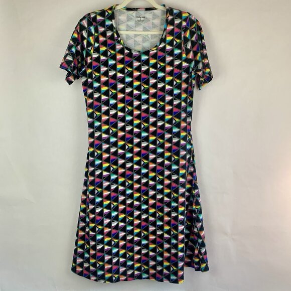 Svaha Dresses & Skirts - SVAHA Womens Dress Size Large Pride Flags A Line Rainbow Pockets Cotton Teacher